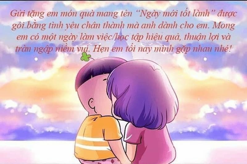 Hình ảnh buổi sáng lãng mạn cho người thương